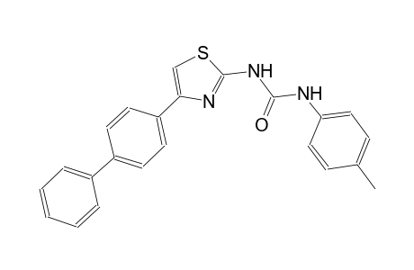 4-{2-[(4-toluidinocarbonyl)amino]-1,3-thiazol-4-yl}-1,1'-biphenyl