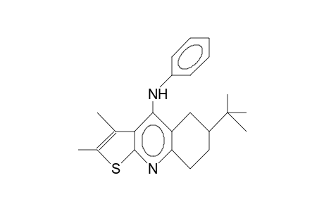 2,3-Dimethyl-4-anilino-6-tert-butyl-5,6,7,8-tetrahydro-thieno(2,3-B)quinoline