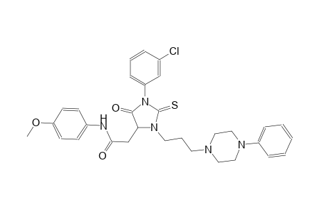 4-imidazolidineacetamide, 1-(3-chlorophenyl)-N-(4-methoxyphenyl)-5-oxo-3-[3-(4-phenyl-1-piperazinyl)propyl]-2-thioxo-