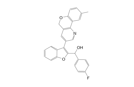 (4-fluorophenyl)[3-(9-methyl-5H-chromeno[4,3-b]pyridin-3-yl)-1-benzofuran-2-yl]methanol