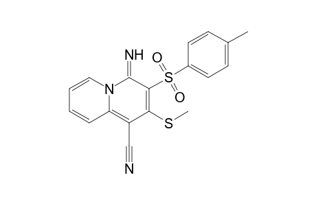 4-Imino-2-(methylsulfanyl)-3-[(p-tolyl)sulfonyl]-4H-quinolizine-1-carbonitrile