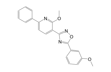 2-methoxy-3-[5-(3-methoxyphenyl)-1,2,4-oxadiazol-3-yl]-6-phenylpyridine