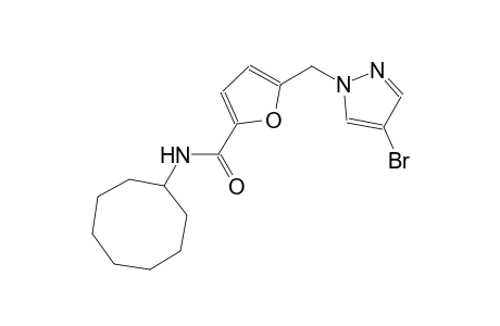 5-[(4-bromo-1H-pyrazol-1-yl)methyl]-N-cyclooctyl-2-furamide