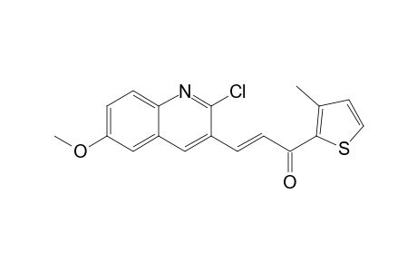 (2E)-3-(2-Chloro-6-methoxyquinolin-3-yl)-1-(3-methylthien-2-yl)prop-2-en-1-one