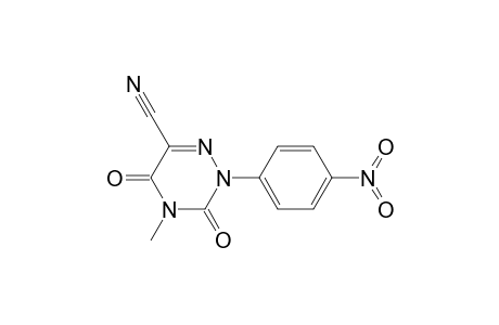 1,2,4-Triazine-6-carbonitrile, 2,3,4,5-tetrahydro-4-methyl-2-(4-nitrophenyl)-3,5-dioxo-