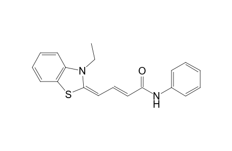 4-[3'-Ethyl-2'(3'H)-benzothiazolylidene]-2-butenanilide