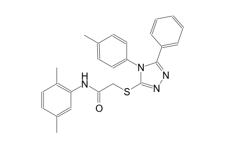 N-(2,5-dimethylphenyl)-2-{[4-(4-methylphenyl)-5-phenyl-4H-1,2,4-triazol-3-yl]sulfanyl}acetamide