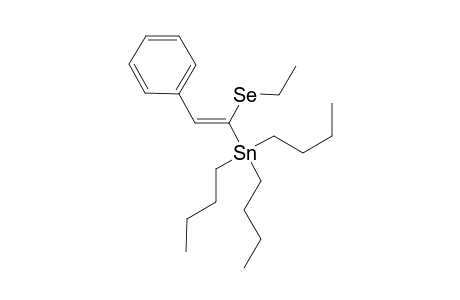 Tributyl-((E)-1-ethylselanyl-2-phenyl-vinyl)-stannane