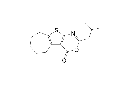 2-isobutyl-6,7,8,9-tetrahydro-4H,5H-cyclohepta[4,5]thieno[2,3-d][1,3]oxazin-4-one