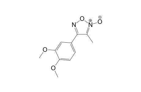 4-(3,4-dimethoxyphenyl)-3-methyl-2-oxidanidyl-1,2,5-oxadiazol-2-ium