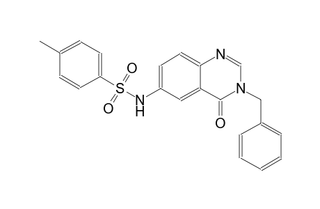 N-(3-benzyl-4-oxo-3,4-dihydro-6-quinazolinyl)-4-methylbenzenesulfonamide