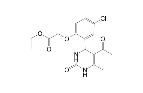 ethyl [2-(5-acetyl-6-methyl-2-oxo-1,2,3,4-tetrahydro-4-pyrimidinyl)-4-chlorophenoxy]acetate