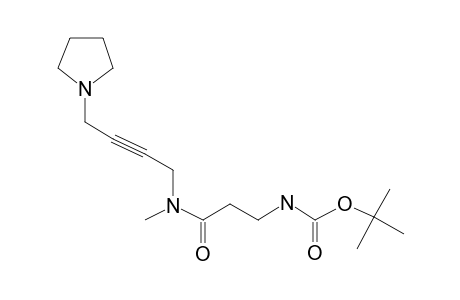 Aminopropionamide, N-methyl-N-[4-(1-pyrrolidinyl)-2-butynyl]-N'-T-butyloxycarbonyl