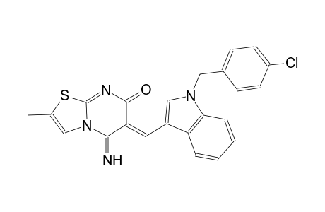 (6Z)-6-{[1-(4-chlorobenzyl)-1H-indol-3-yl]methylene}-5-imino-2-methyl-5,6-dihydro-7H-[1,3]thiazolo[3,2-a]pyrimidin-7-one