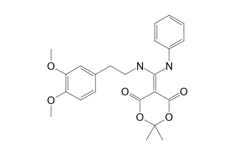 5-[(ANILINO)-(2-(3',4'-DIMETHOXYPHENYL)-ETHYLAMINO)-METHYLENE]-2,2-DIMETHYL-4,6-DIOXO-1,3-DIOXANE