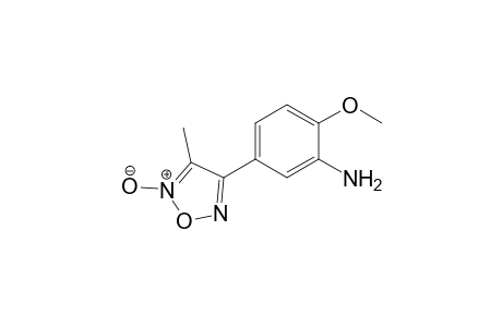 2-Methoxy-5-(3-methylfuroxan-4-yl)phenylamine