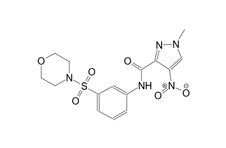 1-methyl-N-[3-(4-morpholinylsulfonyl)phenyl]-4-nitro-1H-pyrazole-3-carboxamide