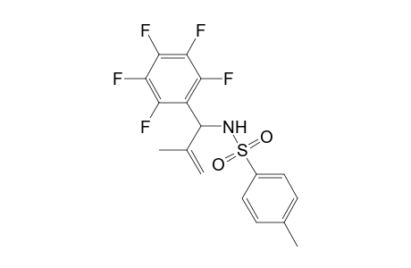 Benzenesulfonamide, 4-methyl-N-[2-methyl-1-(pentafluorophenyl)-2-propenyl]-, (.+-.)-