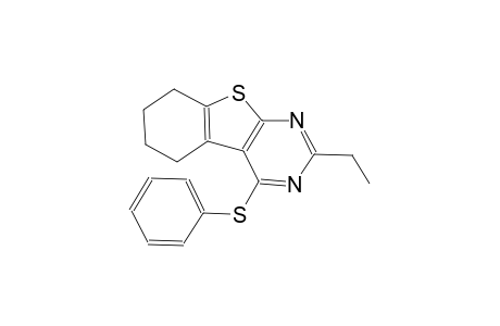 benzo[4,5]thieno[2,3-d]pyrimidine, 2-ethyl-5,6,7,8-tetrahydro-4-(phenylthio)-