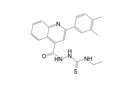 2-{[2-(3,4-dimethylphenyl)-4-quinolinyl]carbonyl}-N-ethylhydrazinecarbothioamide
