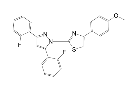 4-{2-[3,5-bis(2-fluorophenyl)-1H-pyrazol-1-yl]-1,3-thiazol-4-yl}phenyl methyl ether