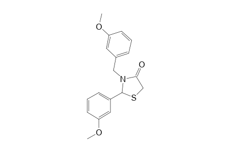 2-(3-Methoxyphenyl)-3-[(3-methoxyphenyl)methyl]-1,3-thiazolidin-4-one