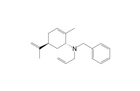 (1R,5S)-2-methyl-5-(1-methylethenyl)-N-(phenylmethyl)-N-prop-2-enyl-1-cyclohex-2-enamine