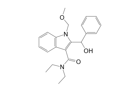 N,N-Diethyl-2-(1'-hydroxy-1'-phenylmethyl)-1-methoxymethylindole-3-carboxamide