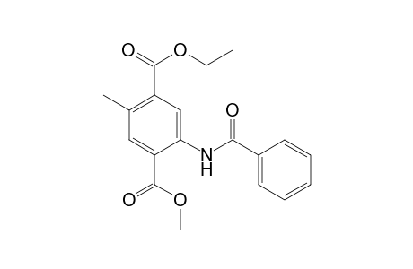4-Ethyl 1-methyl 2-(benzoylamino)-5-methylterephthalate