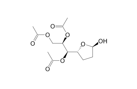 .alpha.-D-lyxo-Heptofuranose, 2,3-dideoxy-, 5,6,7-triacetate