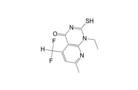 pyrido[2,3-d]pyrimidin-4(1H)-one, 5-(difluoromethyl)-1-ethyl-2-mercapto-7-methyl-