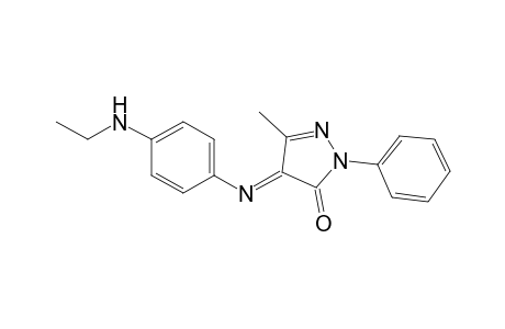 3H-Pyrazol-3-one, 4-[[4-(ethylamino)phenyl]imino]-2,4-dihydro-5-methyl-2-phenyl-