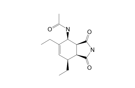 4N-ACETYLAMINO-5,7-DIETHYL-CIS-3A,4,7,7A-TETRAHYDROISOINDOLE-1,3-DIONE