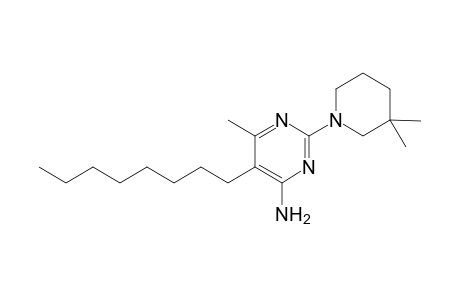 4-Pyrimidinamine, 2-(3,3-dimethyl-1-piperidinyl)-6-methyl-5-octyl-