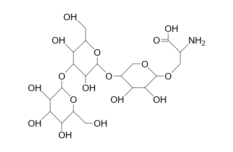 O-B-D-Galactopyranosyl-(1-3)-O-B-D-galactopyranosyl-(1-4)-O-B-D-xylopyranosyl-(1-3)-L-serine