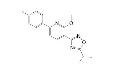pyridine, 2-methoxy-3-[5-(1-methylethyl)-1,2,4-oxadiazol-3-yl]-6-(4-methylphenyl)-