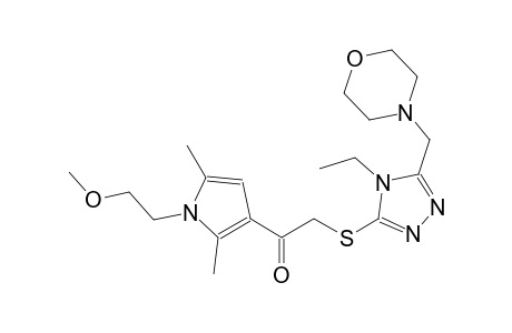 ethanone, 2-[[4-ethyl-5-(4-morpholinylmethyl)-4H-1,2,4-triazol-3-yl]thio]-1-[1-(2-methoxyethyl)-2,5-dimethyl-1H-pyrrol-3-yl]-