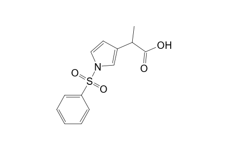 2-(1-Phenylsulfonylpyrrol-3-yl)propanoic acid