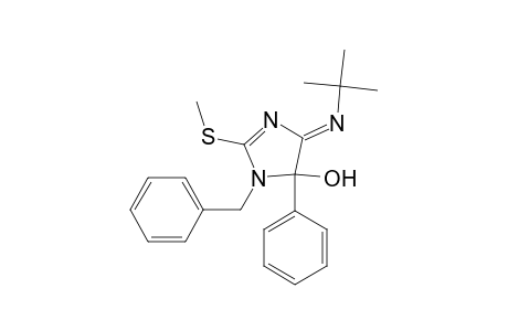 1-Benzyl-4-(tert-butylimino)-5-hydroxy-2-(methylthio)-5-phenyl-2-imidazoline