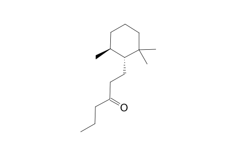 (+)-(1'R,6'S)-1-(2',2',6'-TRIMETHYLCYCLOHEXYL)-HEXAN-3-ONE