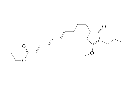 Ethyl (2E,4E,6E)-10-(3-Methoxy-2-propylcyclopent-2-en-1-on-5-yl)-2,4,6-decatrienoate