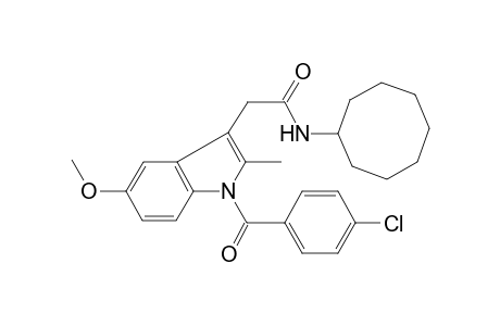 2-[1-(4-chlorobenzoyl)-5-methoxy-2-methyl-indol-3-yl]-N-cyclooctyl-acetamide