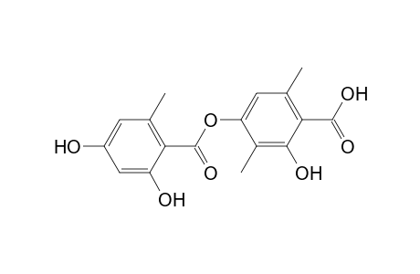 2-Hydroxy-4-(2',4'-dihydroxy-6'-methylbenzoyloxy)-3,6-dimethylbenzoic acid