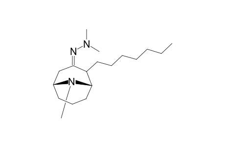 3-(2,2-Dimethylhydrazono)-2-heptyl-9-methyl-9-azabicyclo[3.3.1]nonane