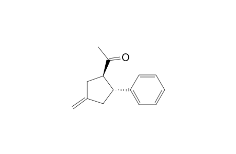 Ethanone, 1-(4-methylene-2-phenylcyclopentyl)-, trans-