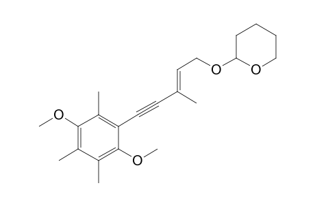 (Z)-2-[5-(2,5-Dimethoxy-3,4,6-trimethylphenyl)-3-methylpent-2-en-4-yn-1-yl]oxytetrahydropyran
