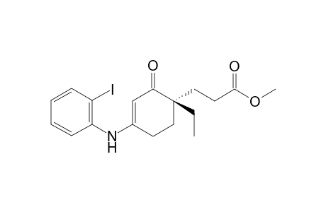 3-[(1S)-1-ethyl-4-(2-iodoanilino)-2-keto-cyclohex-3-en-1-yl]propionic acid methyl ester