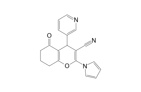 4H-1-Benzopyran-3-carbonitrile, 5,6,7,8-tetrahydro-5-oxo-4-(3-pyridinyl)-2-(1H-pyrrol-1-yl)-