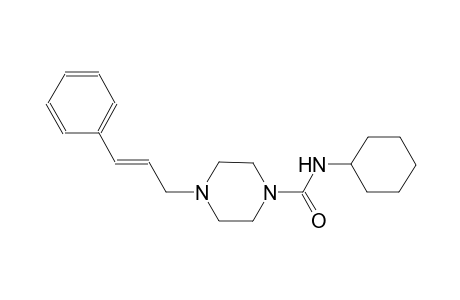 N-cyclohexyl-4-[(2E)-3-phenyl-2-propenyl]-1-piperazinecarboxamide