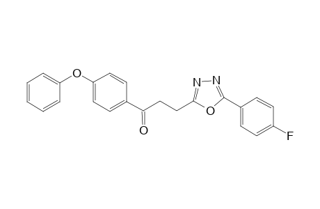 1-(p-Phenoxyphenyl)-3-[5'-(4"-fluorophenyl)-1',3',4'-oxadiazol-2'-yl]propan-1-one